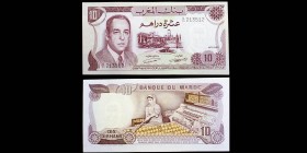 Banque du Maroc
10 Dirhams, 1970-1390
Ref : Pick#57a
UNC
