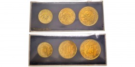 Cameroun Série de 5 , 10 & 25 Francs 1958 Essai
Ref : KM# E7, E8, E9. Mintage 2030. 
Conservation : FDC, dans coffret original