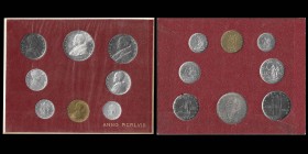 Pius XII 1939-1958
Mint Set, Rome, 1958 year XX 
8 Monnaies
FDC