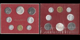 Joannes XXIII (1958-1963) 
Mint Set , Rome, 1960 Year II, 
8 monnaies
FDC. Rare
