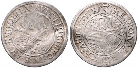 RUDOLF II (1576 - 1612)&nbsp;
3 Kreuzer, 1604, 1,98g, Hall. M.T. VGL. R 359&nbsp;

VF | about VF , zvlněný | wavy