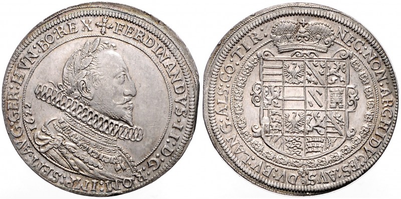 FERDINAND II (1619 - 1637)&nbsp;
1 Thaler, 1622, 28,43g, Hall. Klem. 16 FF&nbsp...