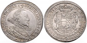 FERDINAND II (1619 - 1637)&nbsp;
1 Thaler, 1622, 28,43g, Hall. Klem. 16 FF&nbsp;

EF | EF , konec střížku | edge of the flan