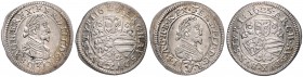 FERDINAND II (1619 - 1637)&nbsp;
Lot 2 coins 3 Kreuzer 1625, Graz. Her. 1078&nbsp;

EF | EF