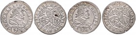 FERDINAND II (1619 - 1637)&nbsp;
Lot 2 coins 3 Kreuzer 1626, Graz. Her. 1079&nbsp;

EF | EF