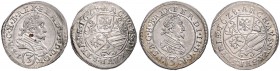 FERDINAND II (1619 - 1637)&nbsp;
Lot 2 coins 3 Kreuzer 1628, Graz. Her. 1085&nbsp;

EF | EF