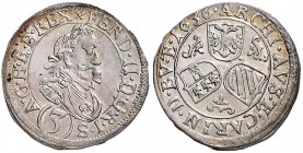 FERDINAND II (1619 - 1637)&nbsp;
3 Kreuzer, 1636, 1,78g, St. Veit. Her. 1135&nbsp;

EF | EF