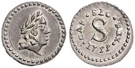 CHARLES VI (1711 - 1740)&nbsp;
1 Cinquina, 1733, 0,66g, Palermo. Monten. 58&nbsp;

UNC | UNC