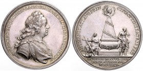 MARIA THERESA (1740 - 1780)&nbsp;
Silver medal Death of Emperor Francis I Stephen, 1776, 34,57g, A. Windemann, 45 mm, Ag 900/1000, Mont. 1948&nbsp;
...