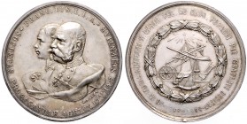 FRANZ JOSEPH I (1848 - 1916)&nbsp;
Silver medal 50th Anniversary of Reign, 1898, 20,7g, Wien. R. Batek, 41 mm, Ag 900/1000&nbsp;

EF | EF