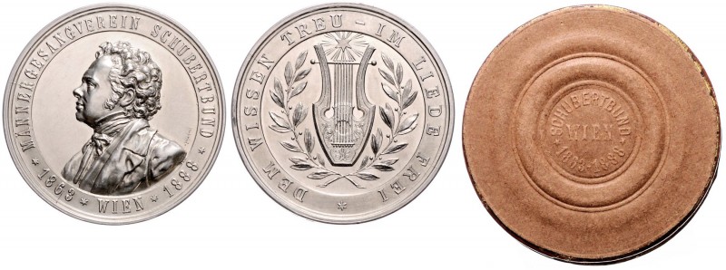 FRANZ JOSEPH I (1848 - 1916)&nbsp;
Silver medal 25th Anniversary of the foundin...