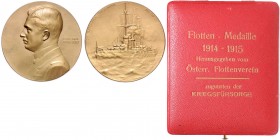 FRANZ JOSEPH I (1848 - 1916)&nbsp;
AE medal War assistance, Archduke Charles, original box, 1915, 94,1g, Wien. A. Hartig, 60 mm&nbsp;

about UNC | ...