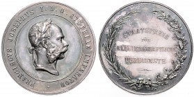 FRANZ JOSEPH I (1848 - 1916)&nbsp;
Silver medal Award for contribution to agriculture, variant the name of the medallist not mentioned (J. Tautenhayn...