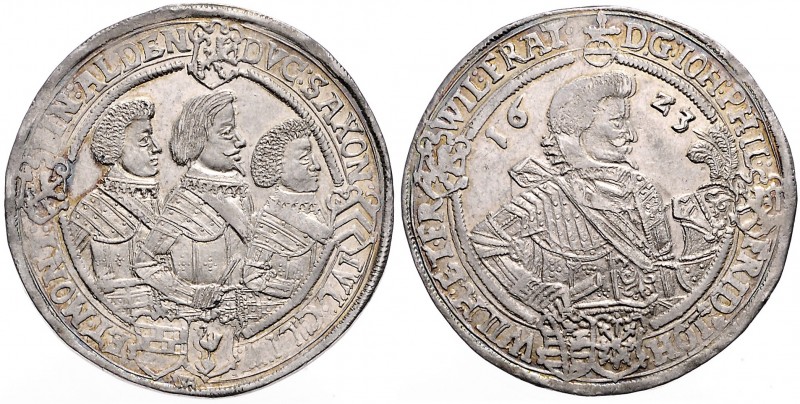 GERMAN STATES&nbsp;
1 Thaler Sasko, 1623, 29,09g, Dav. 7369&nbsp;

EF | EF , ...