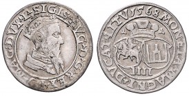 LITHUANIA, VILNIUS&nbsp;
4 Groschen (Čtyrák), 1568, 4,09g, Kop 3313&nbsp;

VF | VF