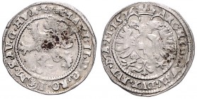 COINS MINTED IN BOHEMIA DURING THE REIGN OF MAXIMILIAN II (1564 - 1576)&nbsp;
White groschen, 1576, 1,74g, Kutná Hora. Hal. 203&nbsp;

about VF | V...