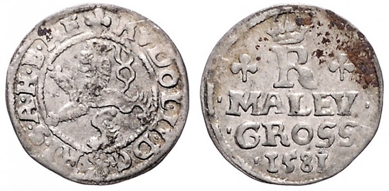 COINS MINTED IN BOHEMIA DURING THE REIGN OF RUDOLF II (1576 - 1612)&nbsp;
Small...