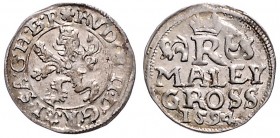 COINS MINTED IN BOHEMIA DURING THE REIGN OF RUDOLF II (1576 - 1612)&nbsp;
Small groschen, 1594, 0,97g, Praha. Hal. 348&nbsp;

VF | VF