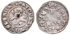COINS MINTED IN BOHEMIA DURING THE REIGN OF RUDOLF II (1576 - 1612)&nbsp;
Small groschen, 1594, 0,92g, Kutná Hora. Hal. 380&nbsp;

VF | VF