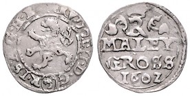 COINS MINTED IN BOHEMIA DURING THE REIGN OF RUDOLF II (1576 - 1612)&nbsp;
Small groschen, 1602, 0,81g, Kutná Hora. Hal. 380&nbsp;

EF | EF