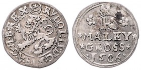COINS MINTED IN BOHEMIA DURING THE REIGN OF RUDOLF II (1576 - 1612)&nbsp;
Small groschen, 1586, 1g, Jáchymov. Hal. 407&nbsp;

EF | EF