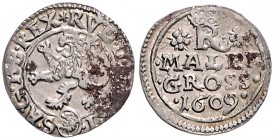 COINS MINTED IN BOHEMIA DURING THE REIGN OF RUDOLF II (1576 - 1612)&nbsp;
Small groschen, 1609, 1,09g, Jáchymov. Hal. 410&nbsp;

EF | EF