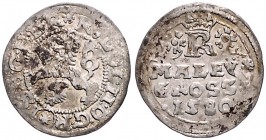 COINS MINTED IN BOHEMIA DURING THE REIGN OF RUDOLF II (1576 - 1612)&nbsp;
Small groschen, 1580, 0,88g, České Budějovice. Hal. 447&nbsp;

EF | EF
