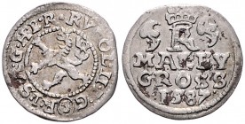 COINS MINTED IN BOHEMIA DURING THE REIGN OF RUDOLF II (1576 - 1612)&nbsp;
Small groschen, 1587, 0,97g, České Budějovice. Hal. 460&nbsp;

VF | VF