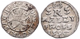 COINS MINTED IN BOHEMIA DURING THE REIGN OF RUDOLF II (1576 - 1612)&nbsp;
Small groschen, 1596, 1,09g, České Budějovice. Hal. 460&nbsp;

VF | VF