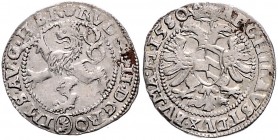 COINS MINTED IN BOHEMIA DURING THE REIGN OF RUDOLF II (1576 - 1612)&nbsp;
White groschen, 1580, 2,02g, Kutná Hora. Hal. 376&nbsp;

VF | VF