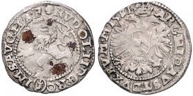COINS MINTED IN BOHEMIA DURING THE REIGN OF RUDOLF II (1576 - 1612)&nbsp;
White groschen, 1581, 1,33g, Kutná Hora. Hal. 376&nbsp;

VF | VF