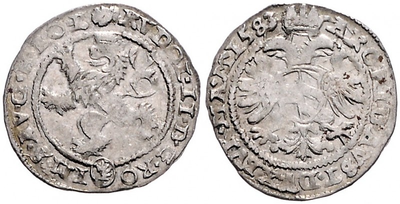 COINS MINTED IN BOHEMIA DURING THE REIGN OF RUDOLF II (1576 - 1612)&nbsp;
White...