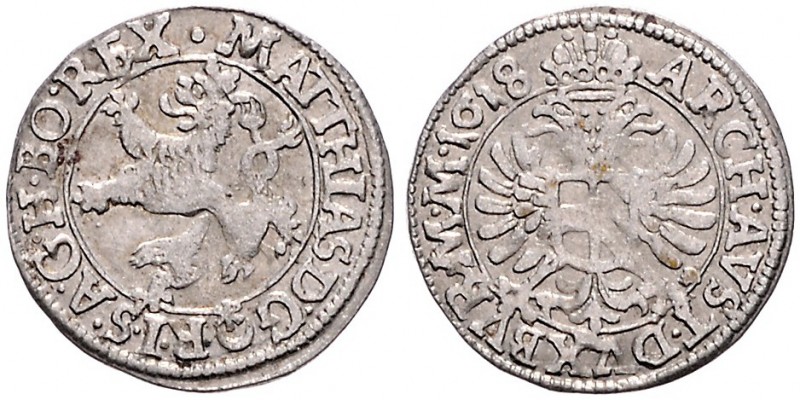 COINS MINTED IN BOHEMIA DURING THE REIGN OF MATTHIAS II (1608 - 1619)&nbsp;
Whi...