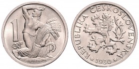 CZECHOSLOVAKIA&nbsp;
1 Corona, 1930, 6,62g, Kremnica. MCH CSR1-006&nbsp;

UNC | UNC