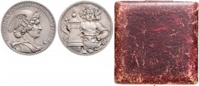 CZECHOSLOVAKIA&nbsp;
Silver medal Trade association Prague, original box, b. l., 63,3g, J. V. Myslbek, 50 mm, Ag 900/1000&nbsp;

UNC | UNC