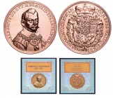 CZECHOSLOVAKIA&nbsp;
AE medal A. von Wallenstein´s 300th Death Anniversary, certificate, box, 1631 / 2017, 665g, Kremnica. 100 mm, č. 4 z limitované ...