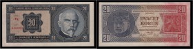 CZECHOSLOVAK REPUBLIK (1919 - 1939)&nbsp;
20 Koruna, 1926, Série Pg. Aurea 21 c 2&nbsp;

0