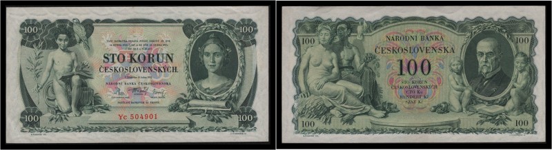 CZECHOSLOVAK REPUBLIK (1919 - 1939)&nbsp;
100 Koruna, 1931, Série Yc. Aurea 25 ...