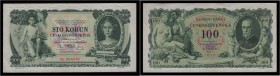 CZECHOSLOVAK REPUBLIK (1919 - 1939)&nbsp;
100 Koruna, 1931, Série Yc. Aurea 25 b 2&nbsp;

1-