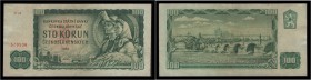 CZECHOSLOVAK REPUBLIC (1953 - 1992)&nbsp;
100 Koruna substitute series, 1961, Série D 43. Aurea 110 b 2&nbsp;

2