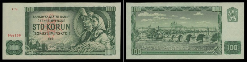 CZECHOSLOVAK REPUBLIC (1953 - 1992)&nbsp;
100 Koruna, 1961, Série T 74. Aurea 1...