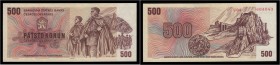 CZECHOSLOVAK REPUBLIC (1953 - 1992)&nbsp;
500 Kčs, 1973, Série U04. Aurea 114 A&nbsp;

N