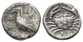 Sicily. Akragas circa 425-406 BC. Hemilitron AR