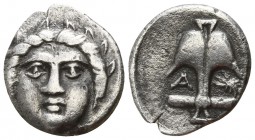Thrace. Apollonia Pontika circa 400 BC. Diobol AR