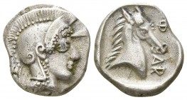 Thessaly. Pharsalos circa 500 BC. Hemidrachm AR