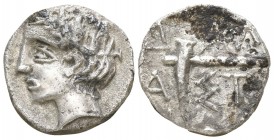 Illyria. Damastion 350-300 BC. Tetrobol AR