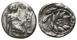 Sikyonia. Sikyon circa 400-350 BC. Tritartemorion or 3/4 Obol AR