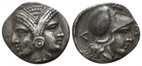 Mysia. Lampsakos circa 440-390 BC. Diobol AR