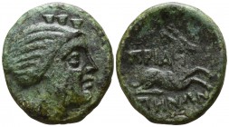 Mysia. Priapos circa 300-100 BC. Bronze Æ