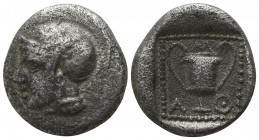 Lesbos. Methymna  450-406 BC. Drachm AR